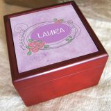 Personalized Jewelry Box (Cherry Brown)