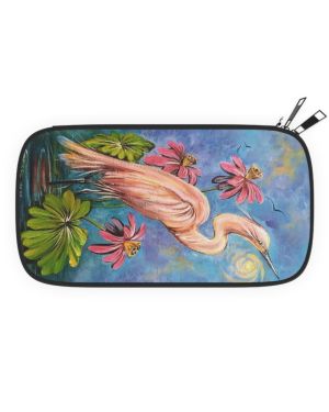 Colorful Heron Passport Wallet designed by Antiguan Artist Edison Liburd