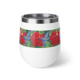 | Hibiscus & Bird Design Travel Mug – Designed by Edison Liburd