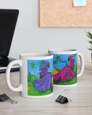 Colorful Caribbean Dance Ceramic Mug – Designed by Edison Liburd