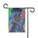 Garden & House Banner with Serene Woman Designed by Edison Liburd