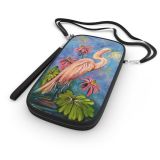 Colorful Heron Passport Wallet designed by Antiguan Artist Edison Liburd