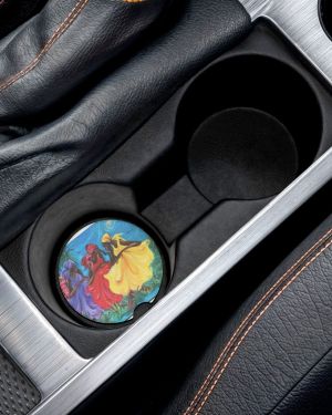 Colorful Soapstone Car Coasters – Designed by Antigua Artist Edison Liburd