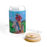 Sipper Glass – Hand-Painted Equestrian Designed by Edison Liburd