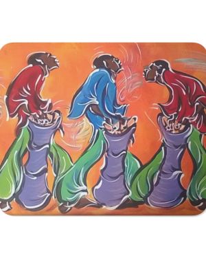 Vibrant Artistic Desk Mouse Pad – Unique Colorful Design for Home Office