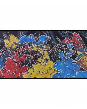 Vibrant Dance-Themed Desk Mat – Designed by Antiguan Artist Edison Liburd