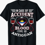 Antiguan tshirt blood